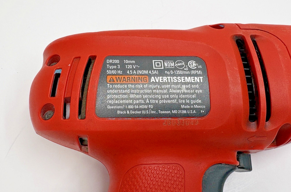 Black & Decker 3/8" Corded Drill DR200