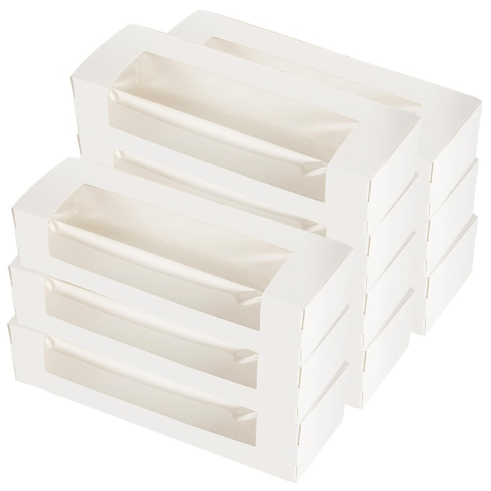 50 Pack 12" x 4" x 3.5" Roll Cake Boxes