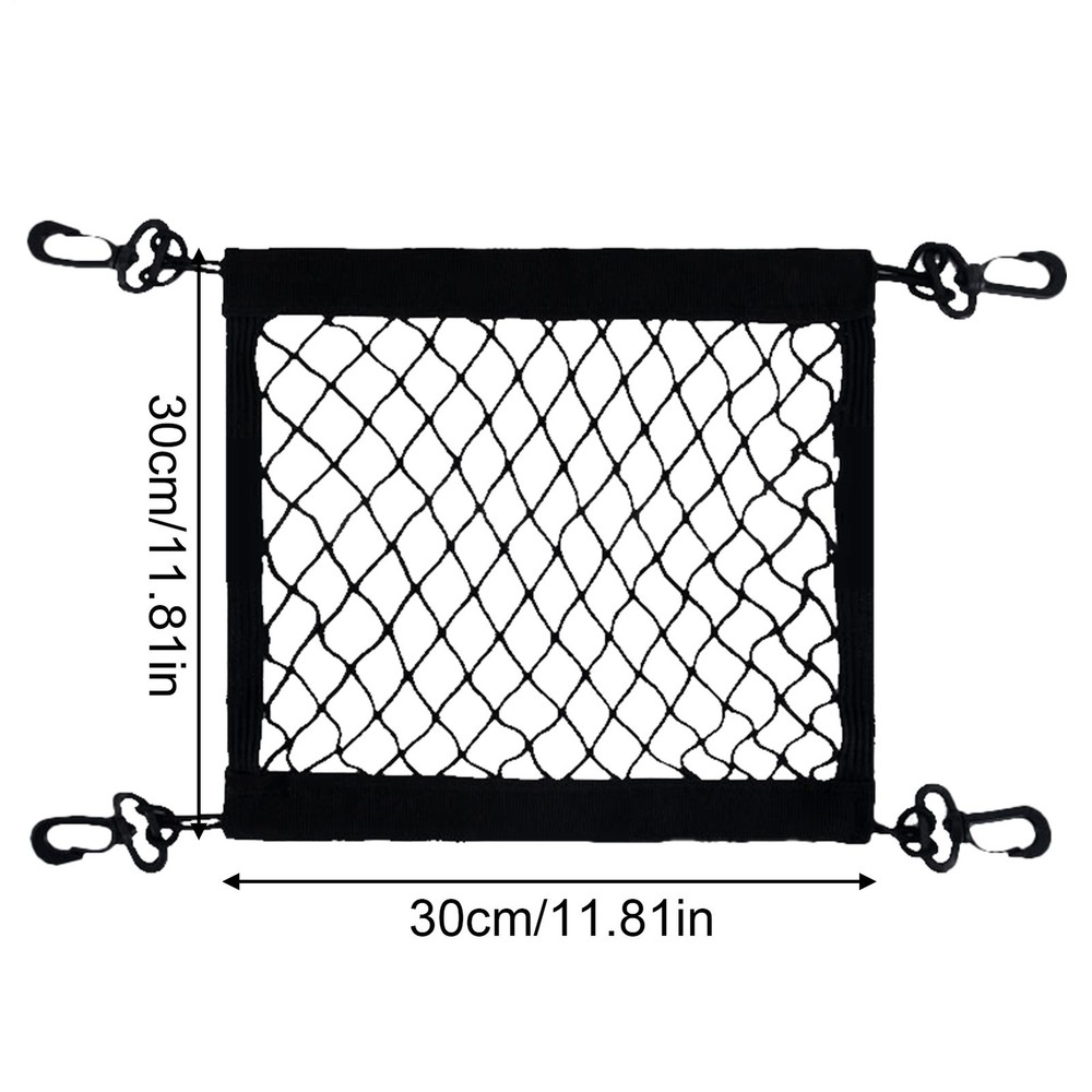 Motorcycle Bungee Net 360-degree Rotation Easy Attachment Two Layer Storage Bag