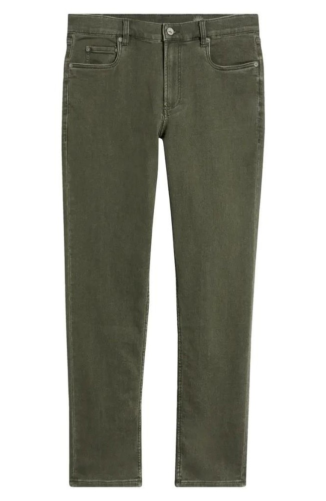 Faherty Terry Five-Pocket Stretch Jean in Fall Olive Size 35