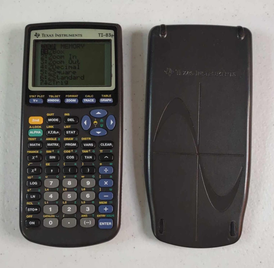 Texas Instruments TI-83 Graphing Calculator W/ Cover TESTED