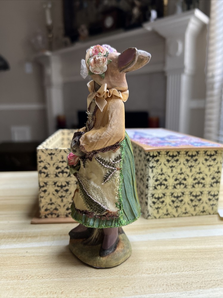 Katherine’s Collection Doll With Basket Easter 6 1/2” Tall