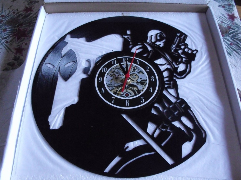 VINYL RECORD WALL CLOCK DEADPOOL HOME DECOR  DESIGN ART GIFT