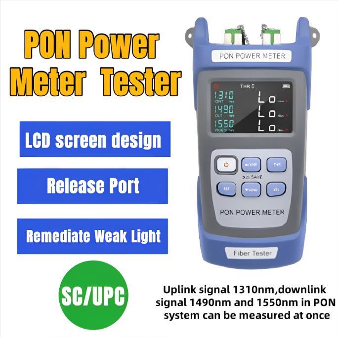 Fiber Optical Power Meter UPC Port PON Tester Digital Optic Cable Testing Tool