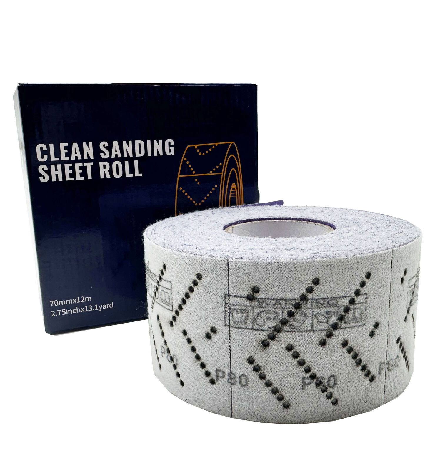 1 Roll 70mmx12m Automotive Clean Ceramic Sanding Sheet Roll P400 for Woodworking