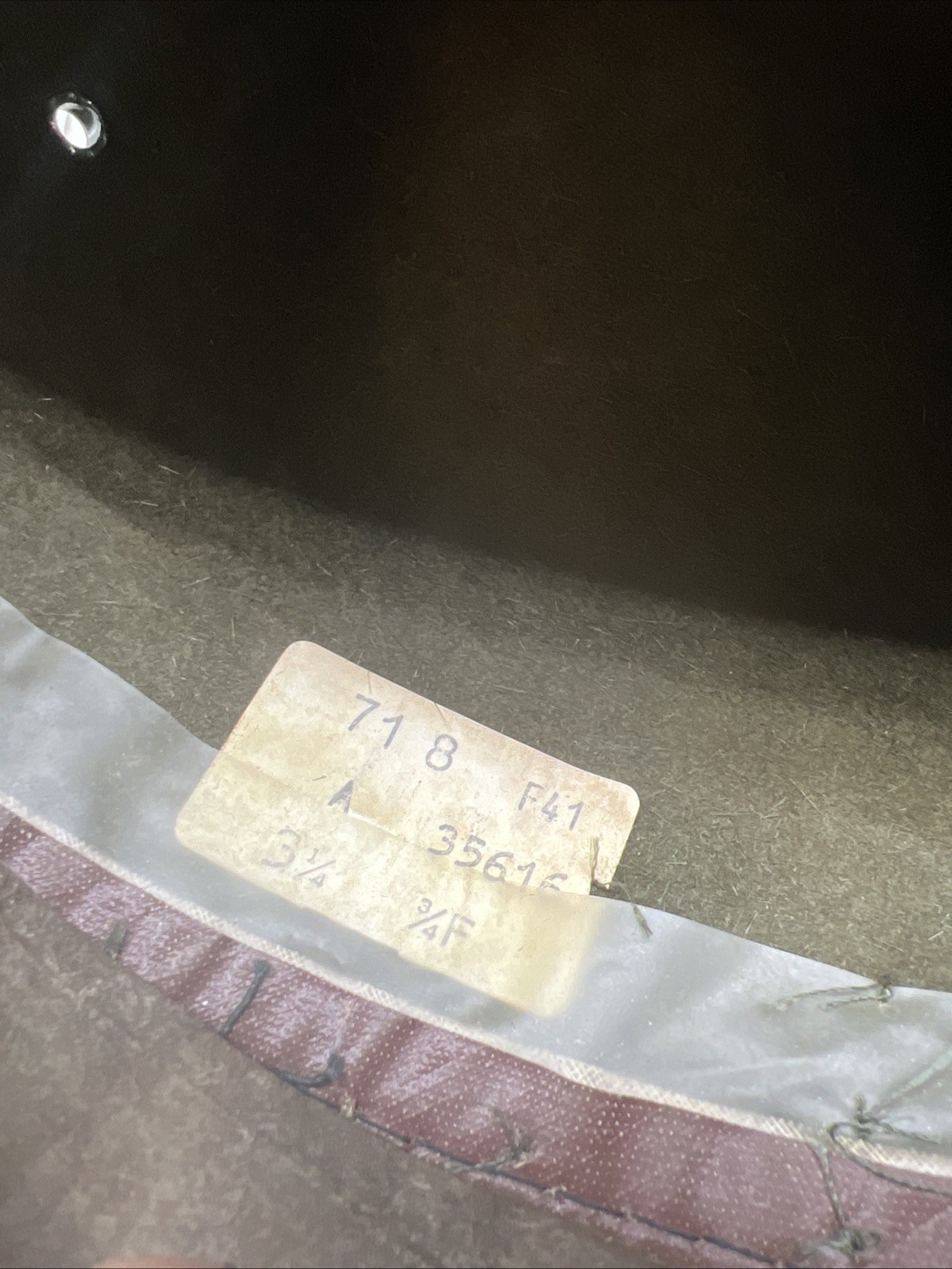 US Army Wool Campaign Hat Size 7 1/8 (RF