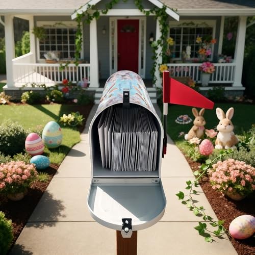 Mailbox Covers Easter Mailbox Covers Magnetic Standard 21*18in Easter Day -15