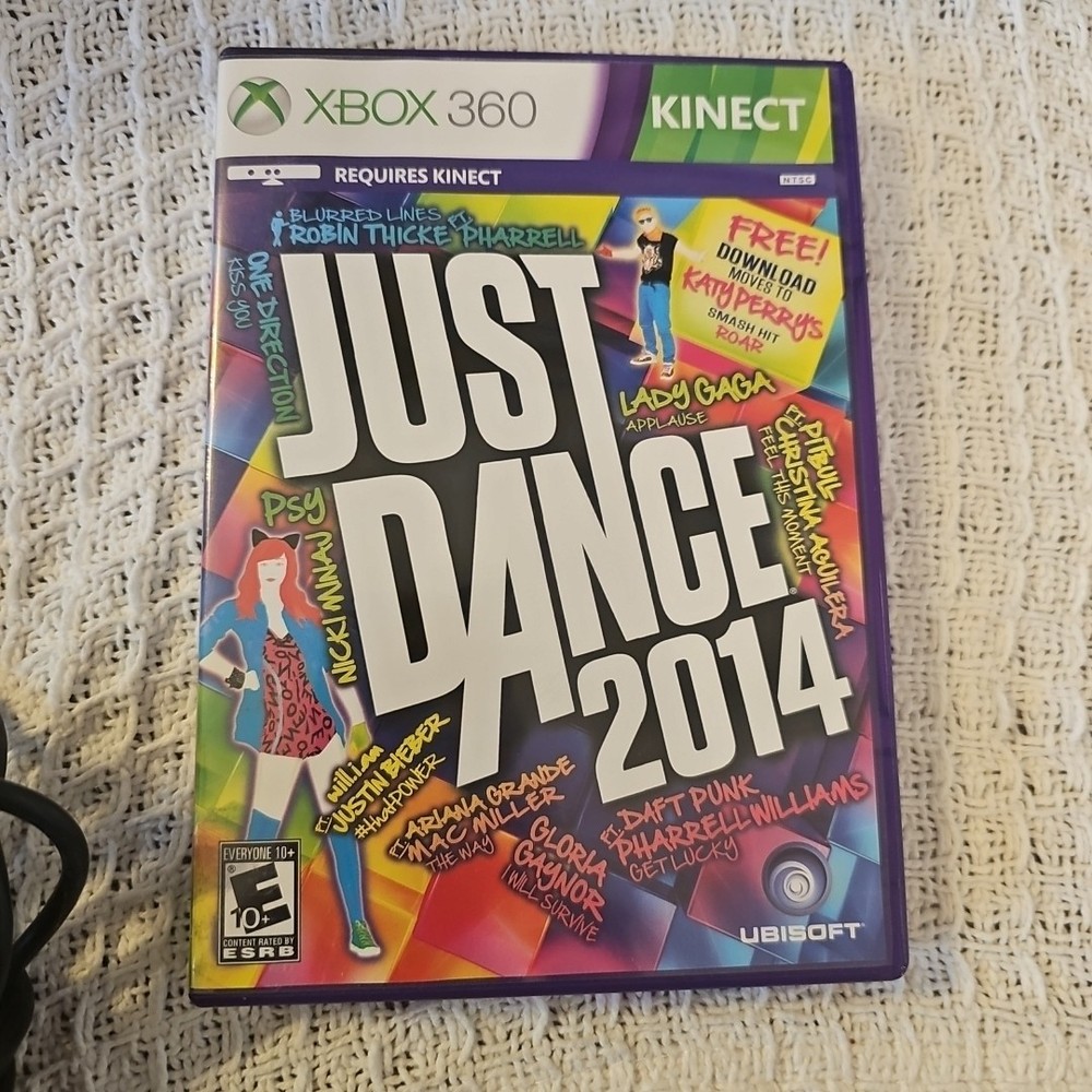 Microsoft Xbox 360 Kinect Motion Sensor Bar ~ w Just Dance 2014 Working & Clean