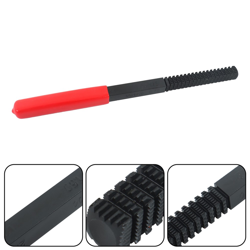 15PC Metric Thread Repair Tools Kit Master Thread Restorer Set Rethreading Tool