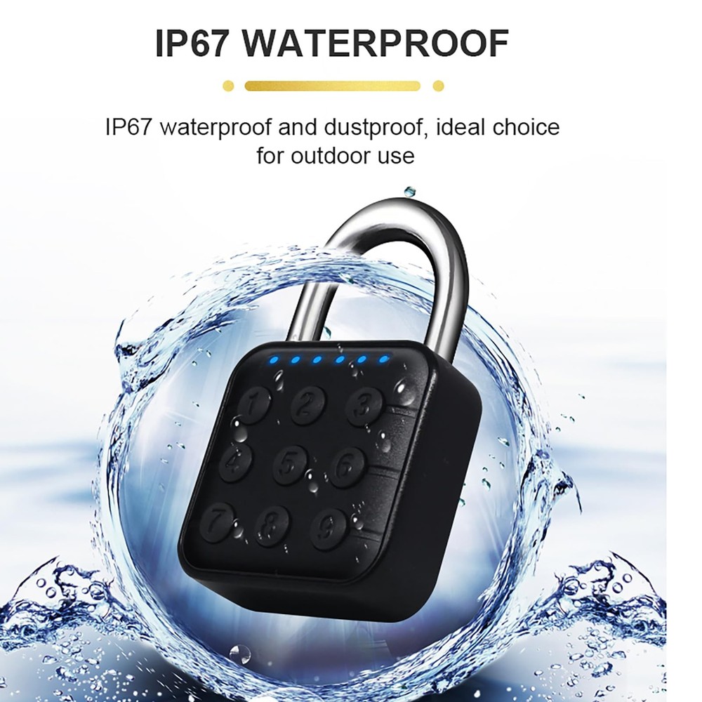 6 Digit Combination Lock for Locker, Smart Padlock, Gym Locker Lock with Code...