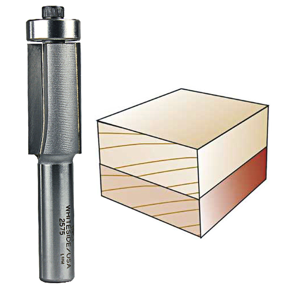 Whiteside 2575 Downshear Flush Trim 1/2"SH, 3/4"CD, 1-1/2"CL