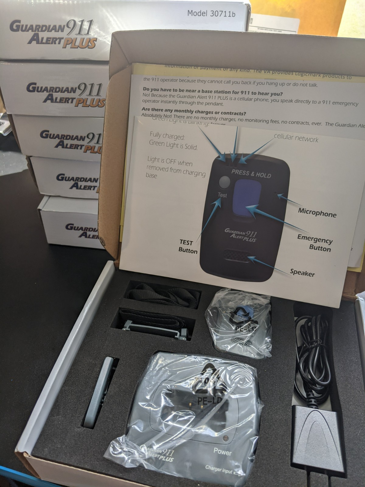 NEW LogicMark Guardian Alert 911 PLUS Model 30711B Emergency Alert System + FREE