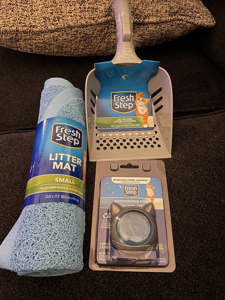Fresh Step Pack! Mat, Scoop And Deodorizer