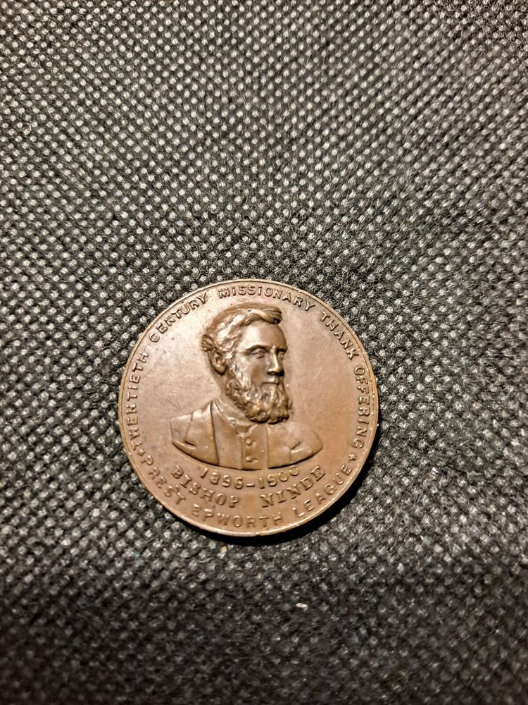 1901 BISHOP NINDE RELIGIOUS MEDAL!  e5134DXX