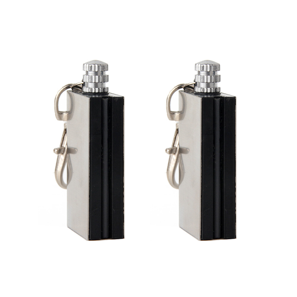 2Pcs Lighter Flint Magnesium Emergency Fire Starter Camping Survival Waterproof
