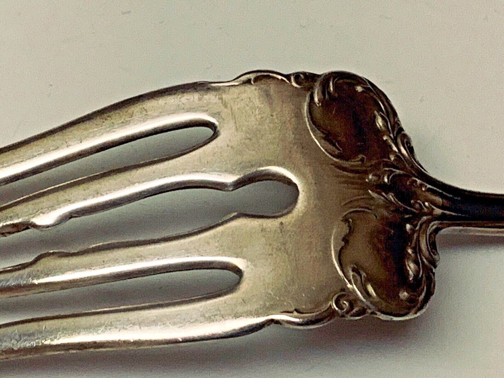 LARGE SILVER PLATE 8 1/2 INCHE FORK