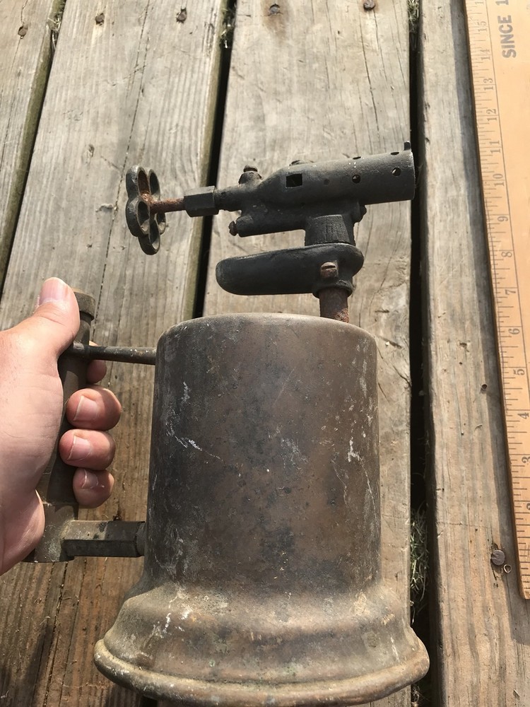 Blowtorch Brass / Copper, Steampunk , Non Functional Distressed