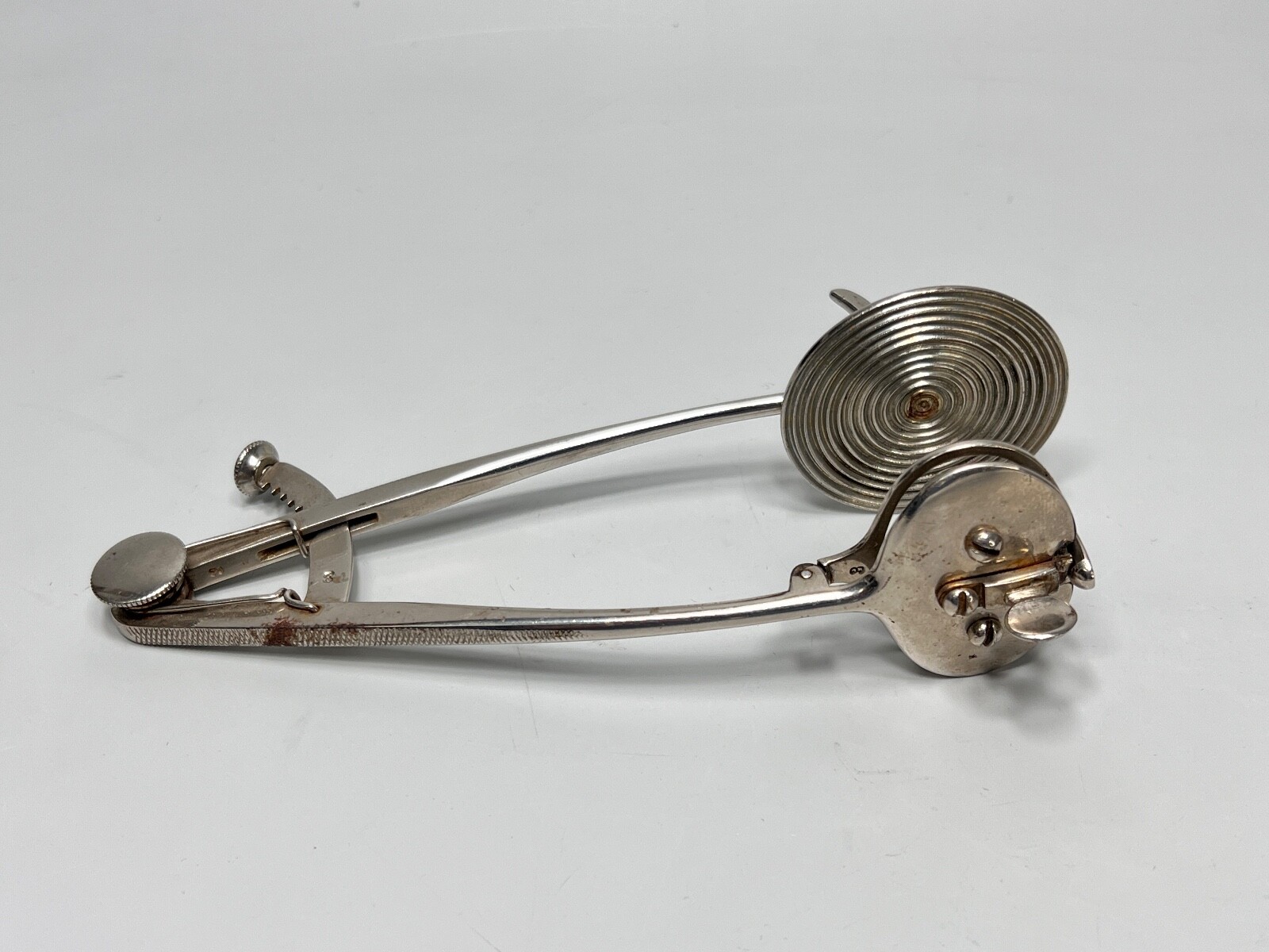 1900 Antique Surgical Instrument Tonsil Clamp Tonsillectomy Amputation C.Reiner