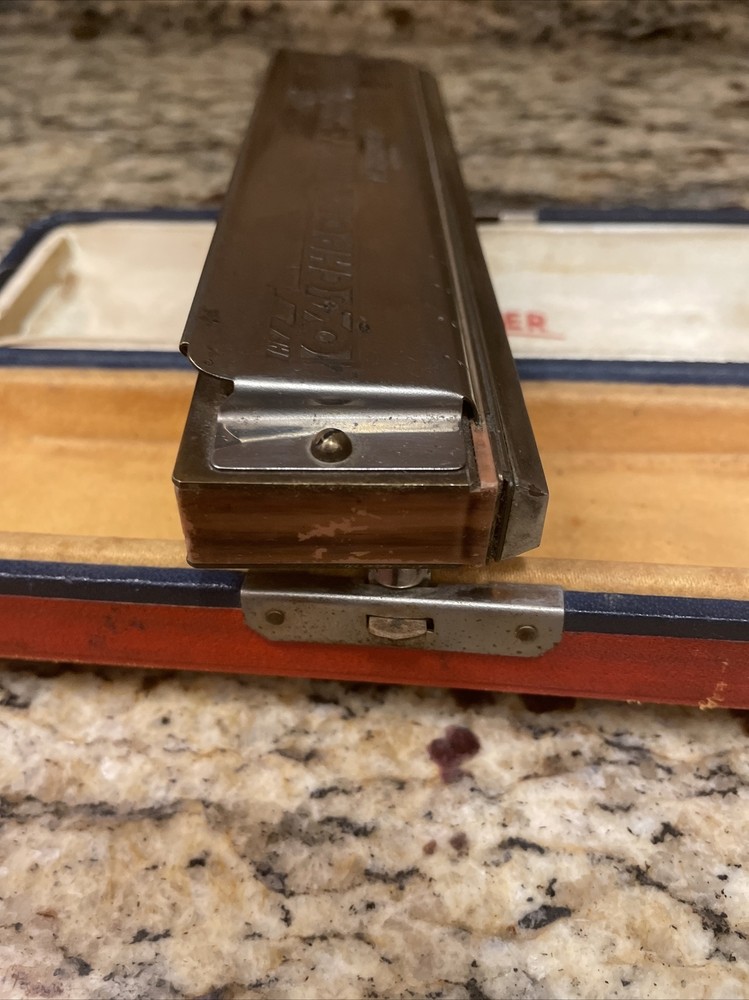 M Hohner Professional 64Chromonica 4 Chromatic Octaves Harmonica In Case