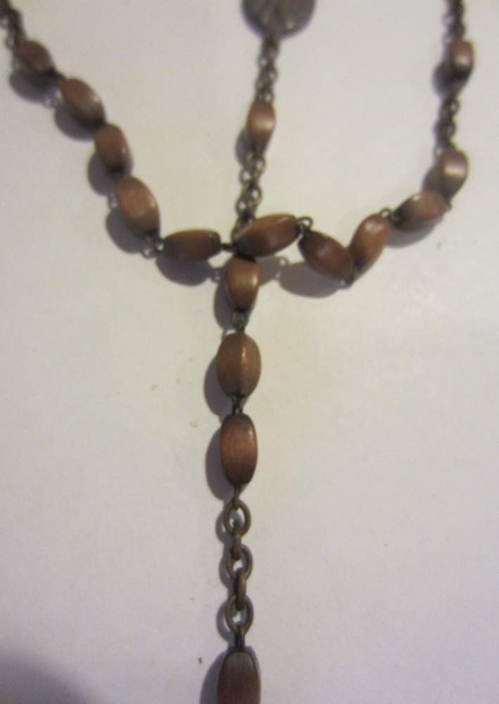 Vintage Rosary Hematite Black Square Beads plus bonus