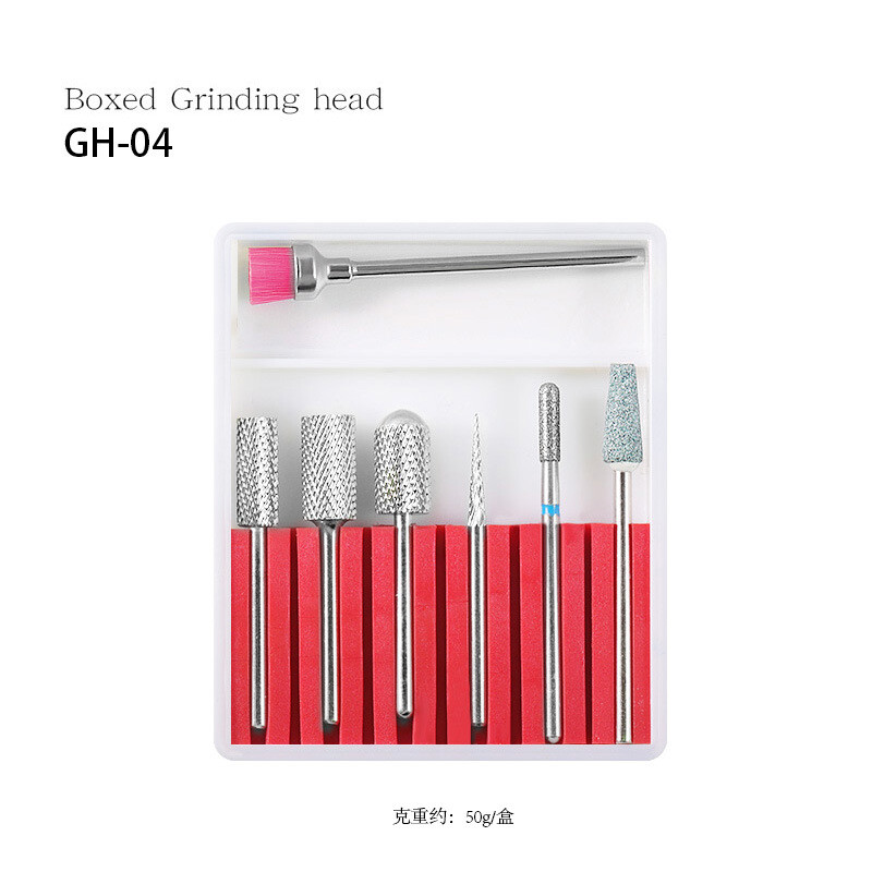 7Pcs Ceramic Diamond Nail Drill Bits File Set for Electric Manicure Machine Tool