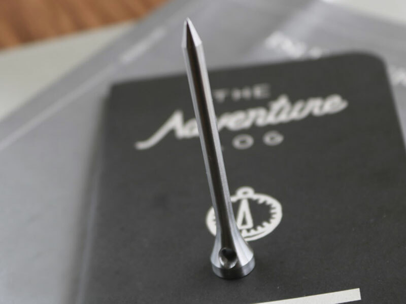 PTS Professional Tee Solid Titanium Alloy Golf Tee 2 3/4" 70mm Keychain EDC Tool