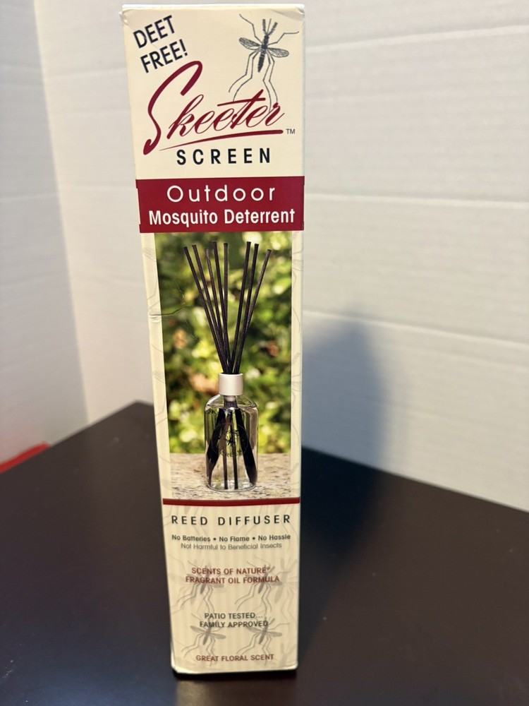 Skeeter Screen Outdoor Mosquito Deterrent Reed Diffuser