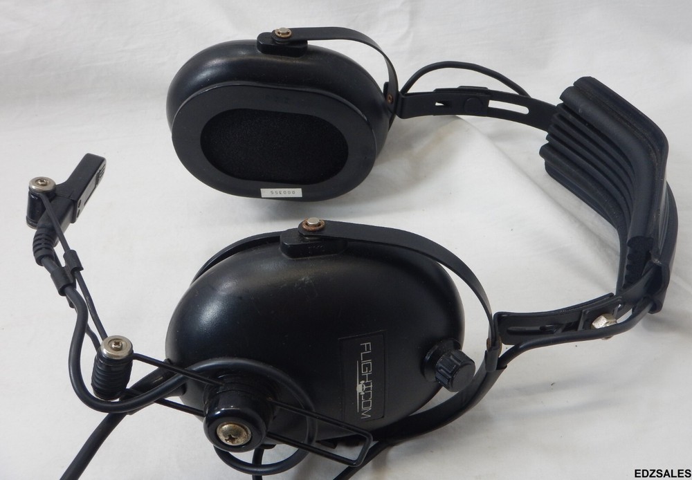 2 Flightcom Aviation Flight Pilot Communication Headsets