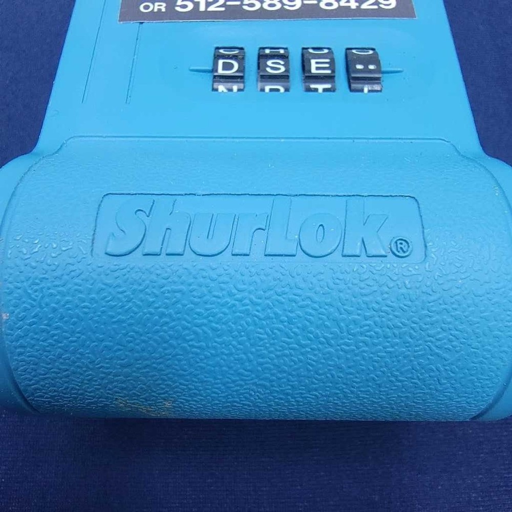 ShurLok Key Safe Lock Box Combination Access Blue