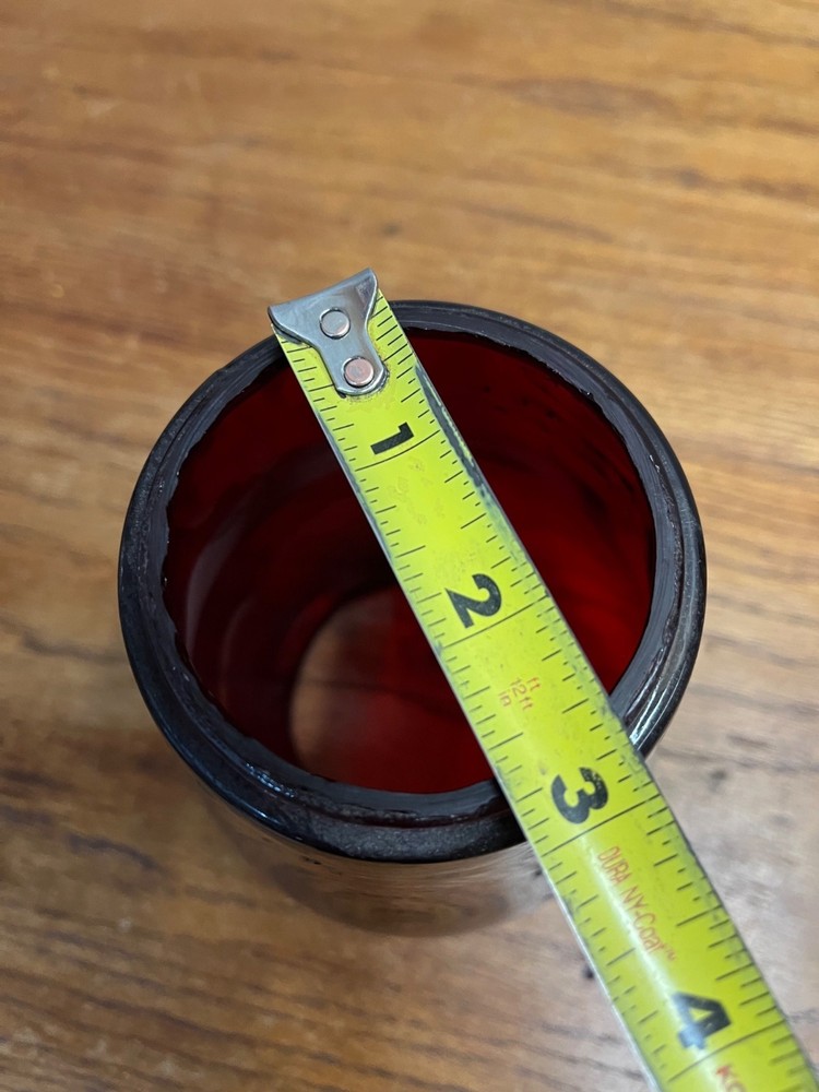 Dietz Fitzall Ruby Red Glass Lantern Globe Replacement 2H Loc-Nob