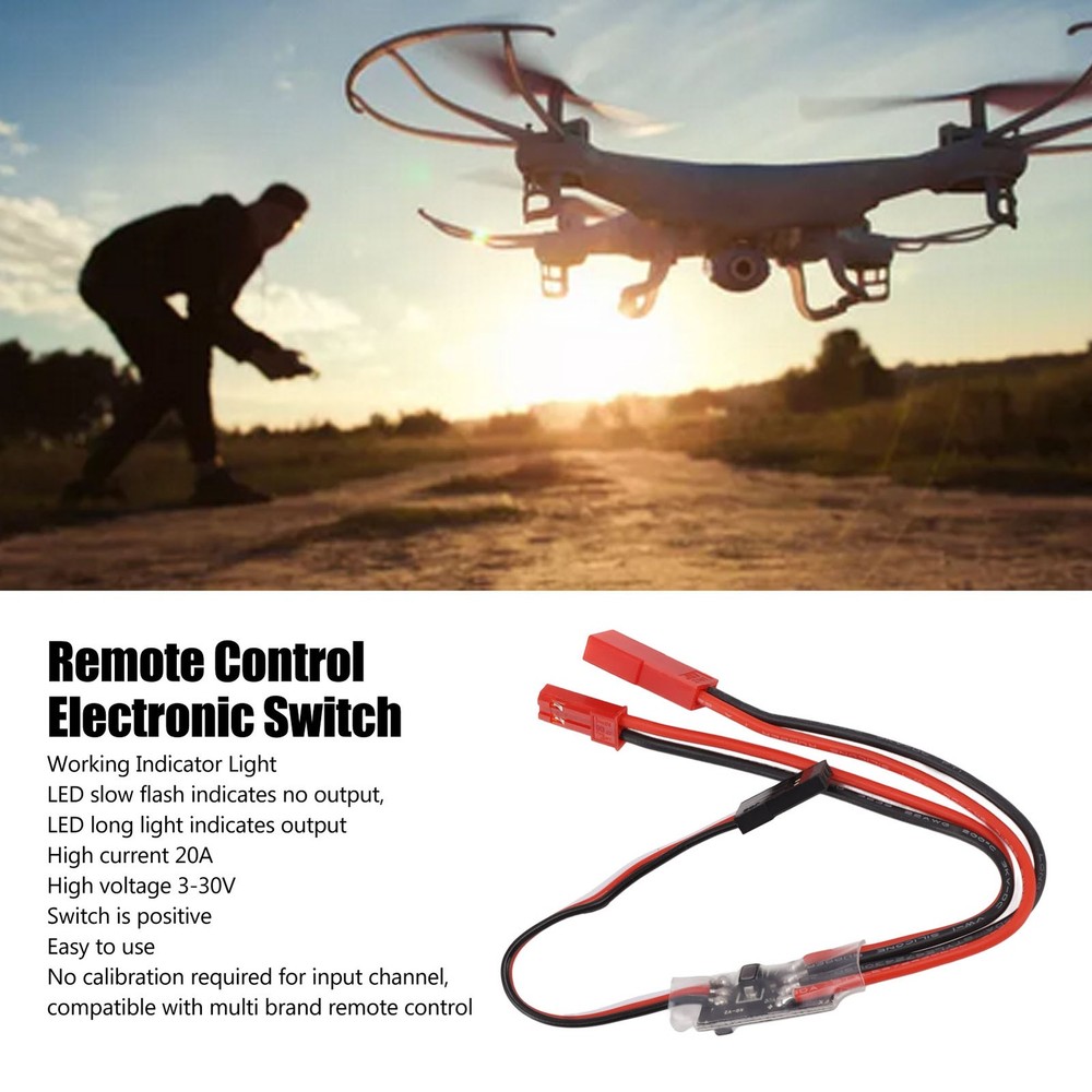 Remote Control Electronic Switch 3‑30V 20A High Voltage RC Electronic Switch For