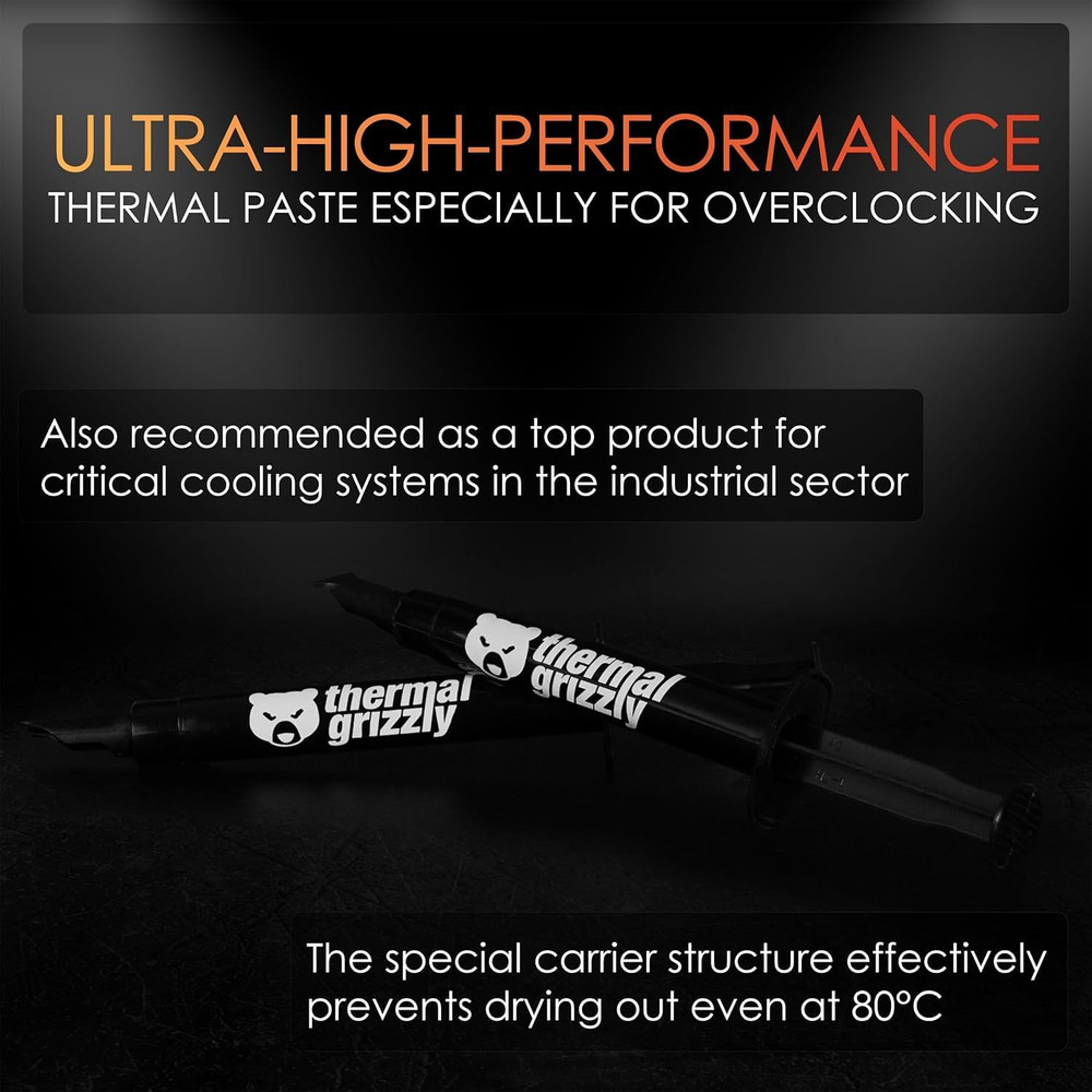 Thermal Grizzly Kryonaut CPU Thermal Paste - High Performance PC Thermal Paste K