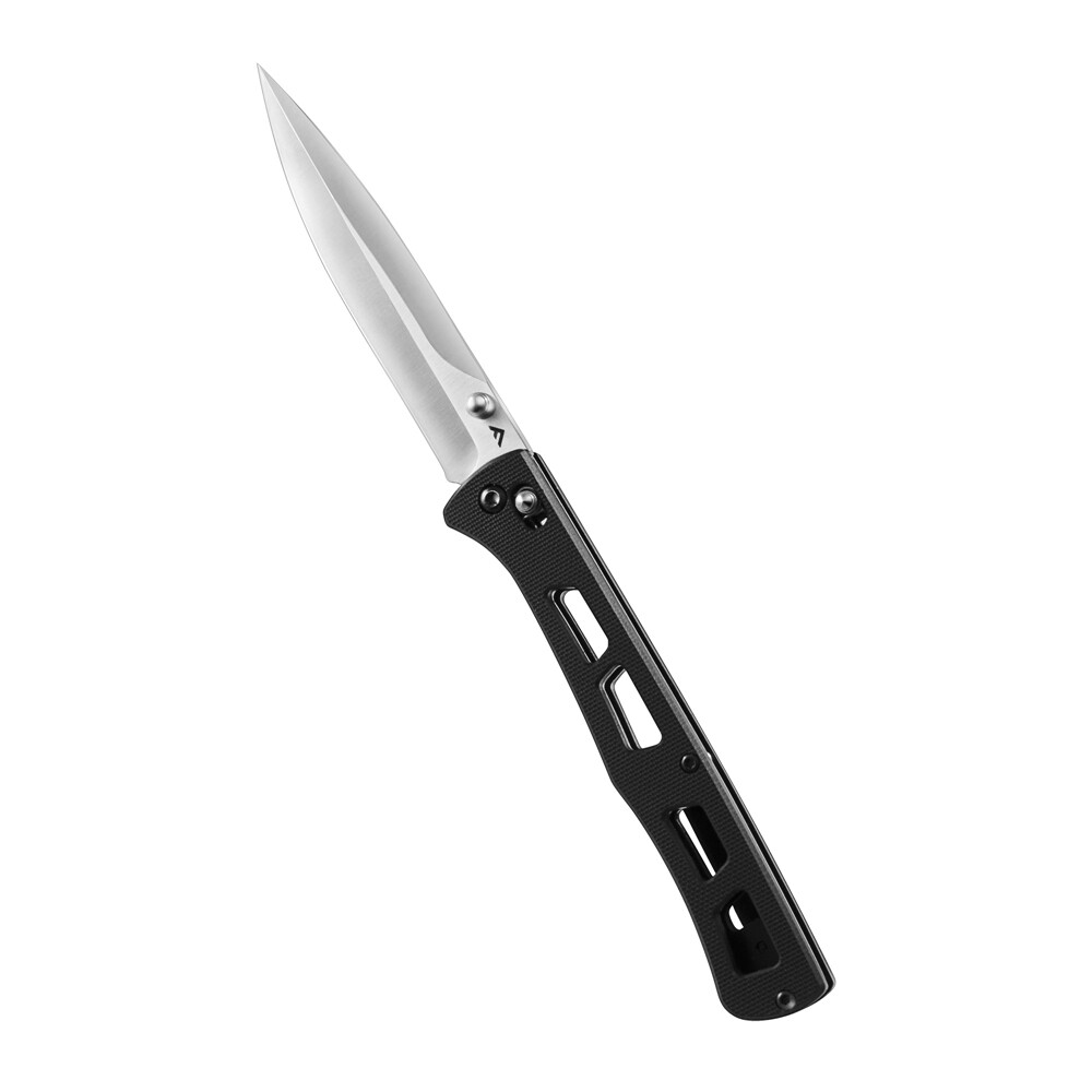 FLISSA 4" Folding Pocket Knife D2 Blade Thumb Stud Axis Lock with G10 Handle