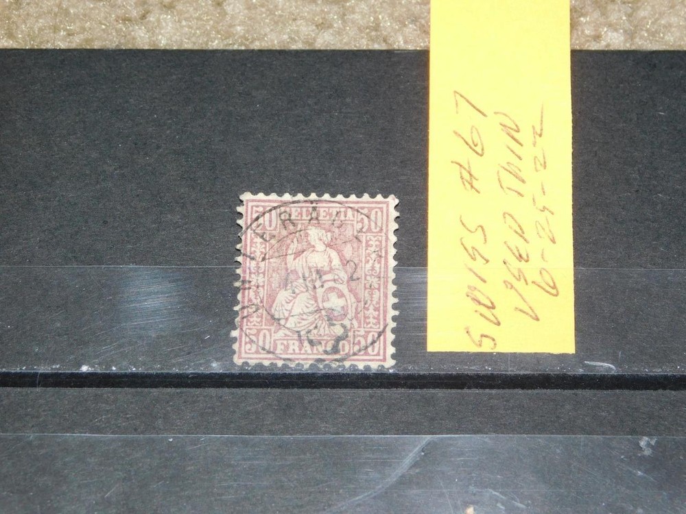 SWITZERLAND, SCOTT# 67, USED THIN