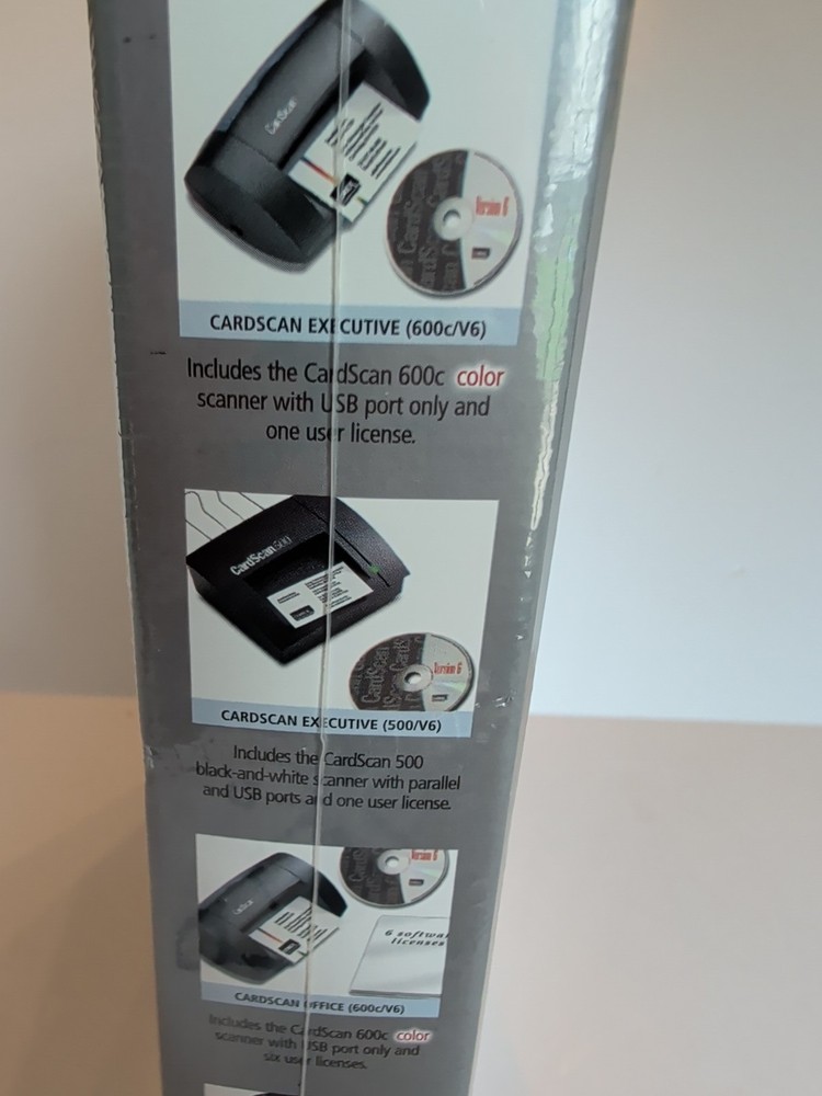 CardScan Version 6 Software NEW SEALED 2001 Corex Technologies Business Contacts