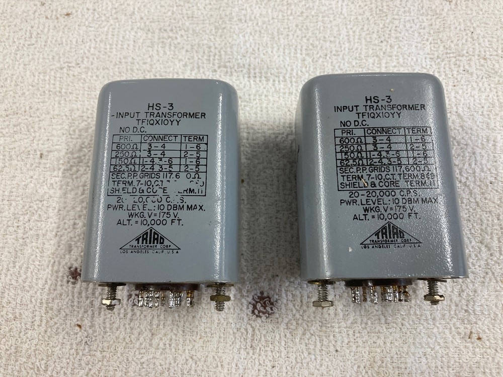 Triad | Pair of HS-3 Input Transformers