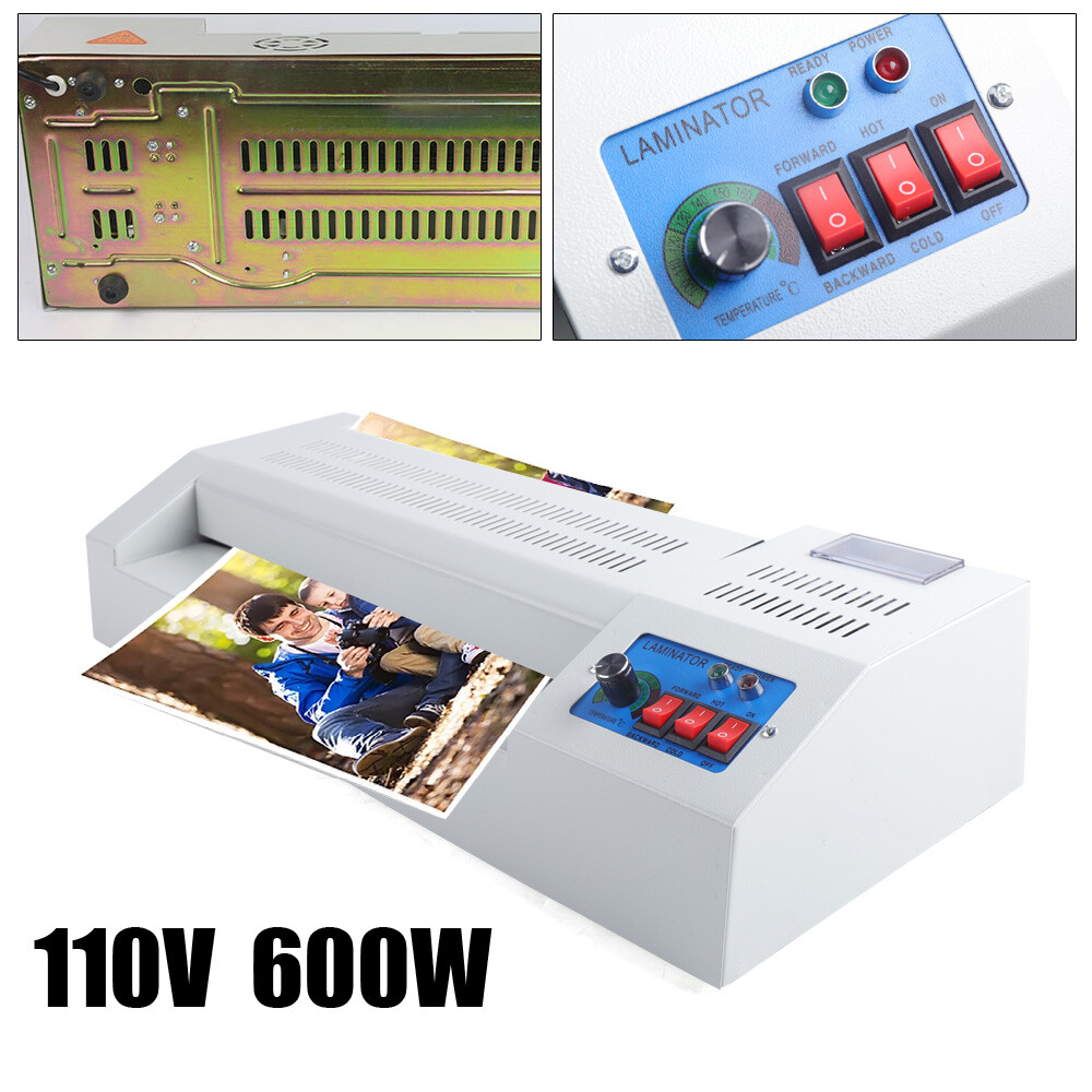 13" Laminating Machine  A3 A4 Thermal Laminator Machine 4 Roller Hot Cold Film