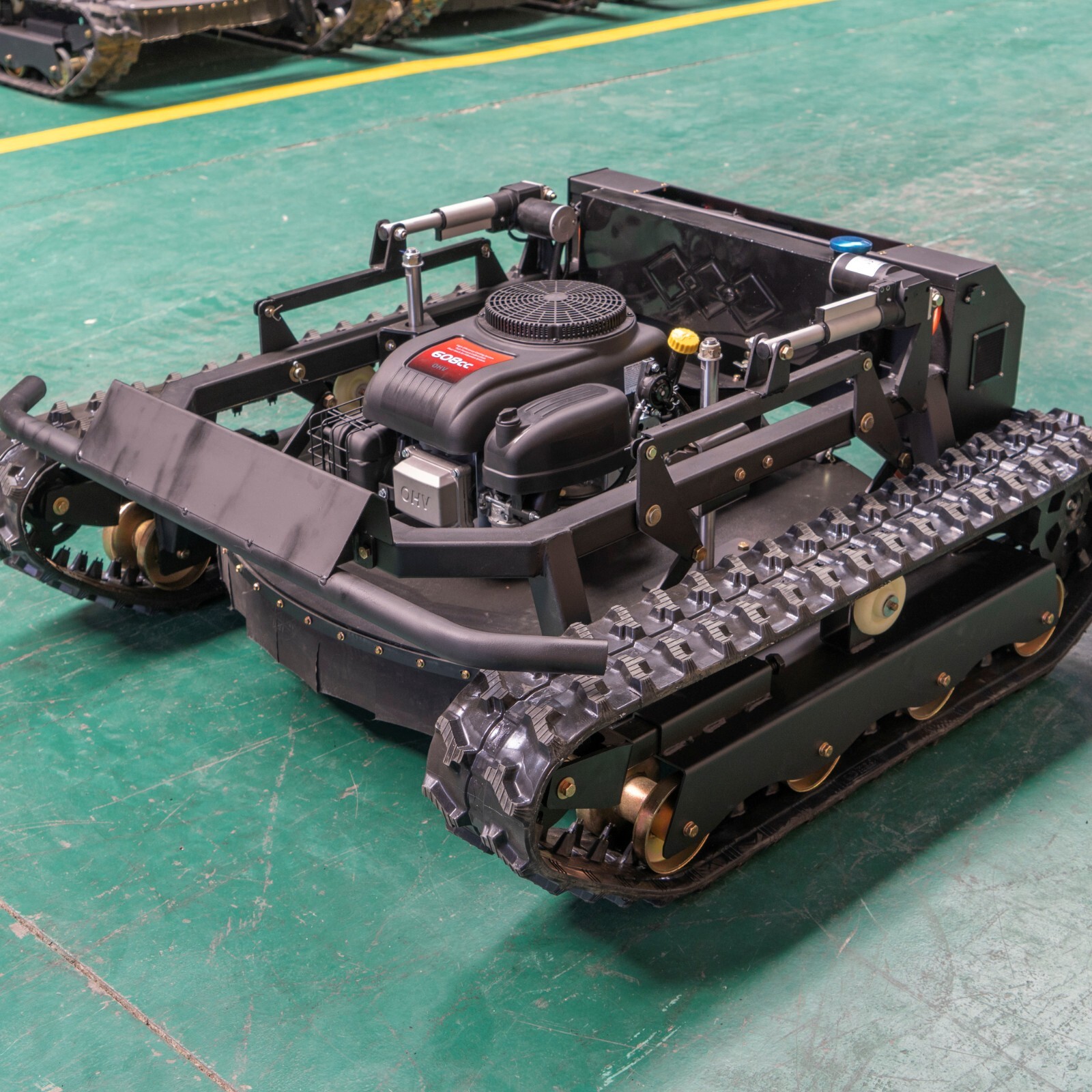 Robot remote control lawn mower 65° climbing crawler drive all terrain garden