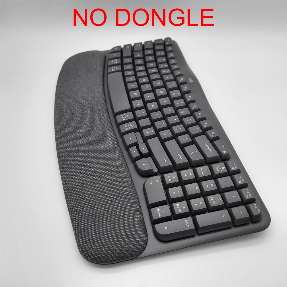 Logitech Wave Keys & Lift Vertical Mouse - Ergonomic - Graphite *NO DONGLE*