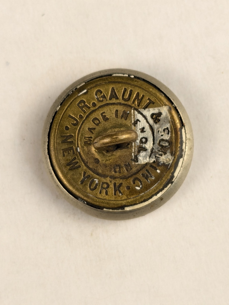 Vintage - Letter E Seal Crest Button Original - M2C