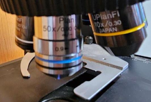 OLYMPUS BX60F5 BX60 TRINOCULAR FLUORESCENCE MICROSCOPE W/ 5 UPLANFL OBJECTIVES