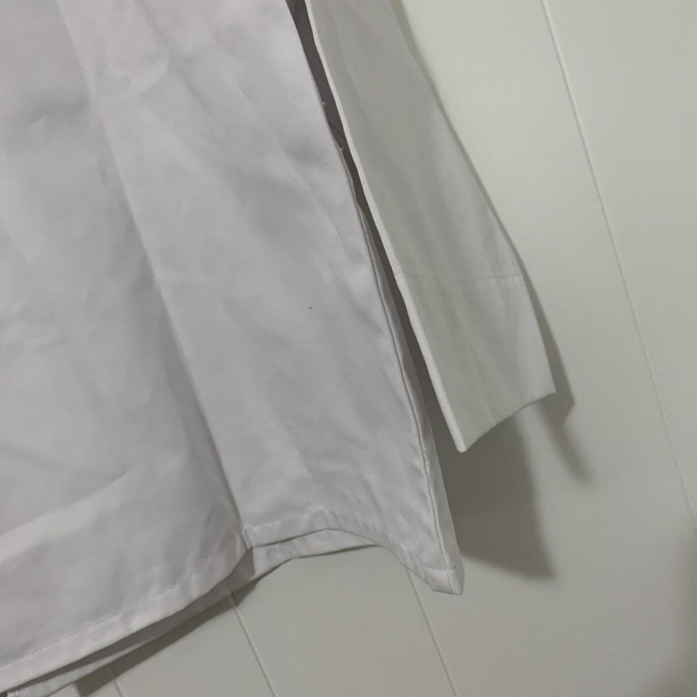 NWT Happy Chef Uniform Size Large Chef Coat White Style 403