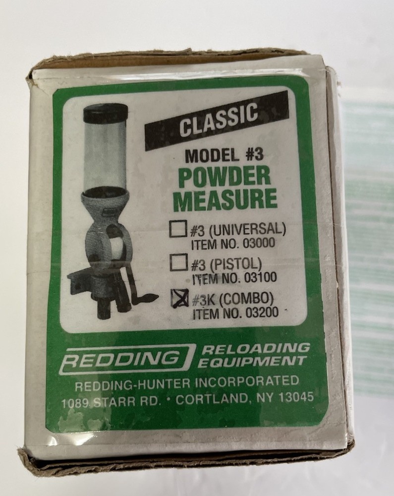 Redding Reloading 03400 Powder Measure Combo Large And Small micrometers