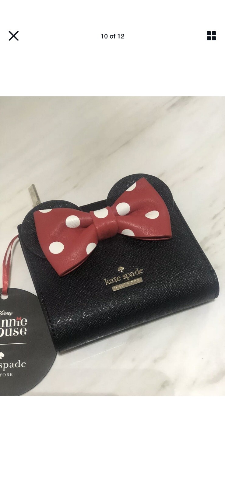 KATE SPADE DISNEY MINNIE MOUSE FRANCIS TOTE & ADALYN WALLET NEW