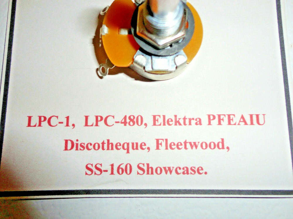 Seeburg Auto Speed Control Potentiometer Replacement with Instructions New!