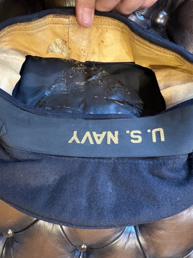 WWII U.S. Navy Named Grouping – USNR Dog Tags, Dixie Cup Cap & Ribbon Bar