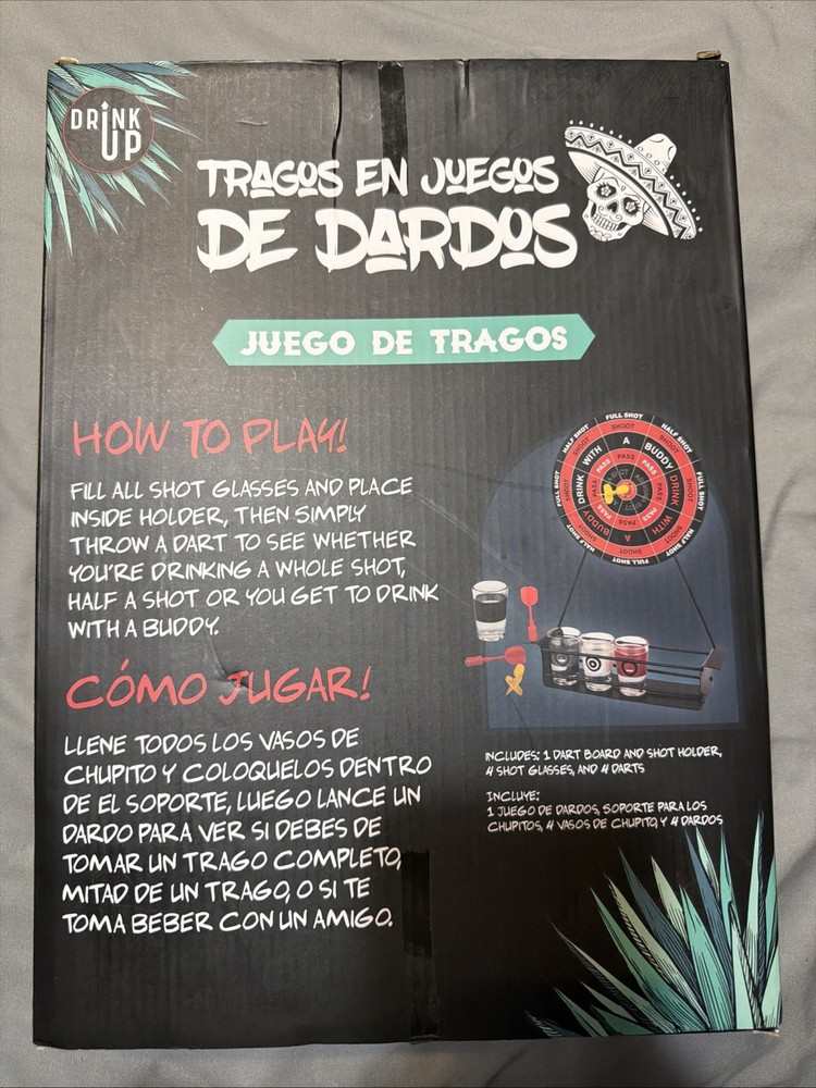 Dartboard shots drinking game