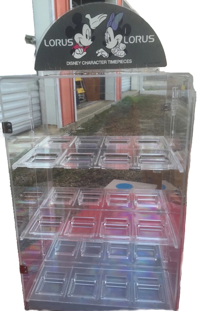 Display case Counter Locking Cable/double-sided/ROTATES/Locks Incld/18x12x10 FS