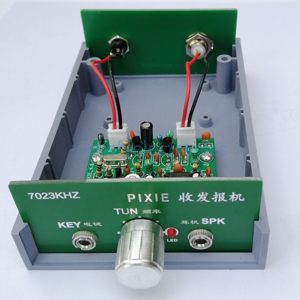 Super PIXIE CW short wave transceiver with shell 7023KHZ DIY KIT