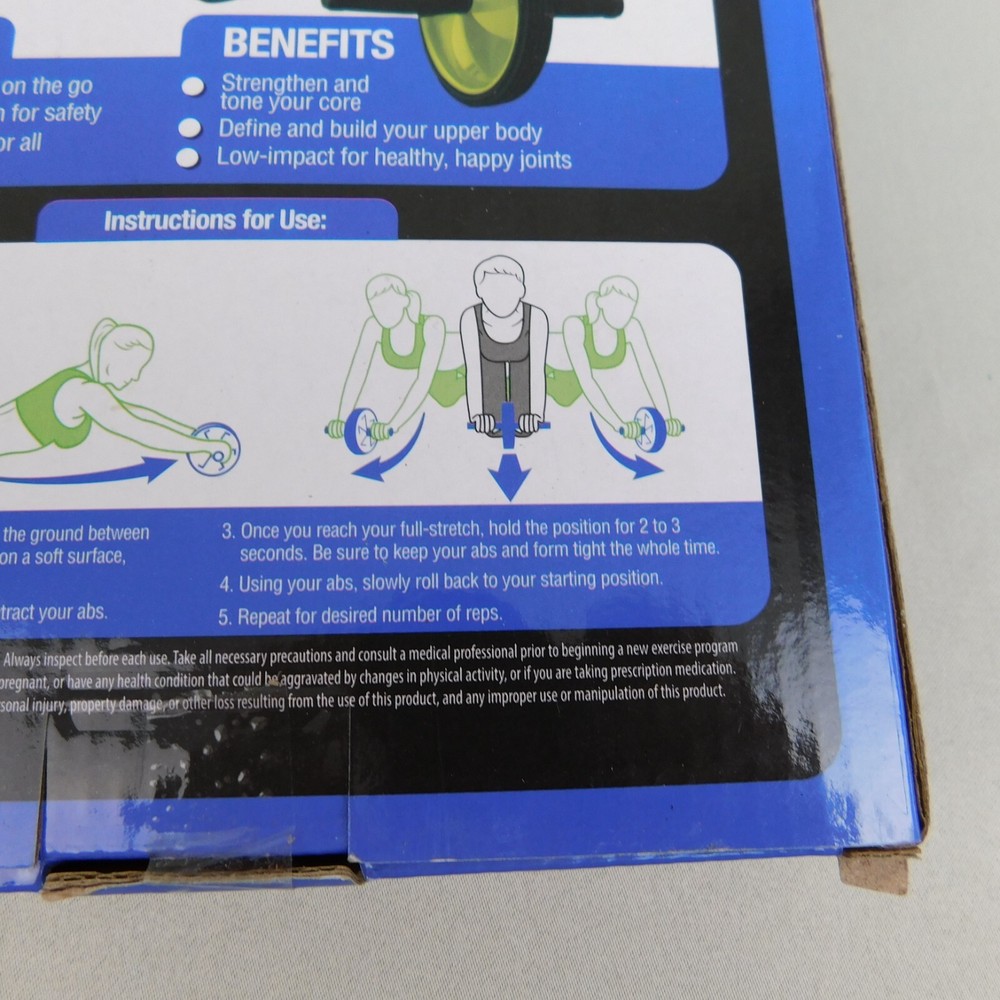 Pro Strength Ab Roller Wheel Non Slip Core Workout #2530